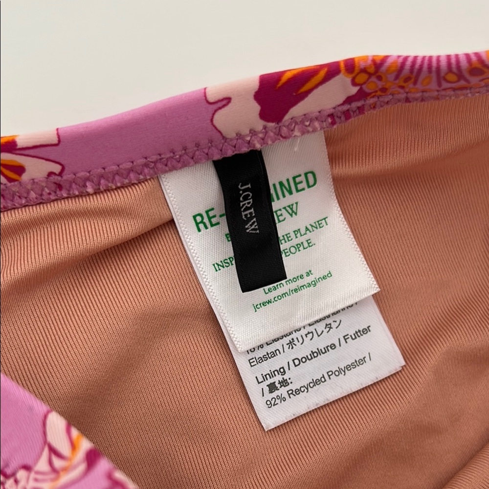 J. Crew Pink Floral Swimsuit - Picture 2 of 5